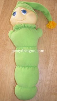Hasbro Glo Worm 1982 Original Light Up Night Plush